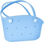 [Generic] Rubber Beach Tote | Small Tote Waterproof Travel Bag,Fashion Travel Accessories, Washable Sandproof for Men Women Outdoor, Pool, Boat