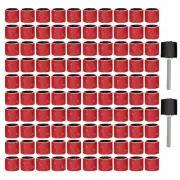 102pcs Sanding Drum Kit 100 Grit Sanding Band Mandrel For Dremel Rotary Tool