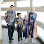 WOU BATIK PREMIUM ROBE BATIK FAMILLY RANIA SET SHARI FAMILY