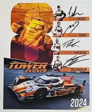2024 Signed #8 Tower Events Hero Card LMP2 Rolex 24 Daytona Race McLaughlin