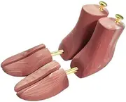[BAOJUHUIKANG] Male And Female Cedar Boot Tree, Boot Stretcher And Shaper, Adjustable Split Toe Fragrant Cedar Boot Tree Suitable for High Top Martin Boots