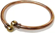 [SHINDE EXPORTS] adjustable pure copper leg anklet bracelet kada for men and women indian jewelry, Adjustable, Copper, no gemstone
