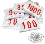 [DZPOXSBO] Running Race Bibs with Safety Pins, Running Belt Race Large Numbers 1-1500, Tearproof Waterproof Running Bibs Race Competitor Numbers for Marathon Runners Race Events Sports Games(Size:601-700)