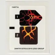 LEGO STICKER SHEET 70313 NEXO KNIGHTS Moltor's Lava Smasher Decals Stickers