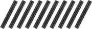 uxcell 10Pcs Fully All Threaded Rod, 5/16" Thread 18 Pitch 2" Length Carbon Steel Long Threaded Screw Threads Black Zinc Fully Studding Rod Bar for Furniture Garden Mounting Assembly