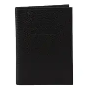 Pierre Cardin Leather Passport Holder/Cover Protected RFID Wallet Black