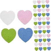Ipetboom 1set Remover Face Pads Cotton Rounds Nail Soak off Pads Press Nails Heart Shaped Lint Nail Wipes Wraps Press on Nails Stickers Make Polish Clippers Gel Nails Melt Blown 800sheets