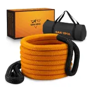 1" x 30ft Kinetic Recovery Tow Rope (41,000lbs) - Heavy Duty Snatch Strap Off...