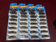 2020 Hot Wheels ( Factory Fresh) Black 16 Bugatti Chiron 7/10.. Lot Of 28 Cars