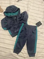 *nw1 NWT Blue NIKE 2 pc hoodie jacket pants set baby boys 12 months