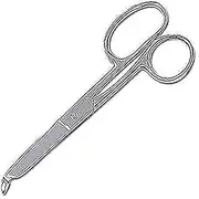 Heavy Duty Scissors, Stainless Steel Scissors Easily Cut Athletic Tape and Wraps, Protects Skin, Serrated Edge for Easy Cutting, Large Finger Holes for Better Comfort, Ankle Tape Cutter