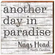 Nags Head, NC Home Decor Sign Printed On Real Wood HAP3D-B 10 1/2" x 10 1/2"