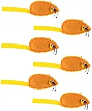BELLIFFY 6pcs Compact Mouse for Cats Soft Plush Cat Teasing Plaything Resistant Design for Kitten Playtime and Engagement