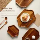 Hexagona Wood Tray Nordic style Dessert Serving Board Snacks