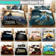 The Legend of Zelda Doona Duvet Cover Pillowcase Bedding Set Single Double Queen