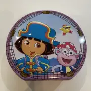 Tin Metal Lunch Snack Toy Box Embossed Captain DORA & Boots NEW