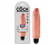 King Cock 6 Stiffy Flesh Vibrating Dong