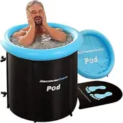 RECOVERFUN Ice Bath Tub - 6-Layer Insulated Portable Cold Water Immersion Pod for Athlete Recovery and Cold Therapy with Valves to Work with Most Chillers
