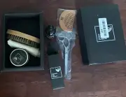 GROOM MY BEARD Kit 6-in-1 Grooming Tool set:brush/comb/beard oil/scissors/balm/b