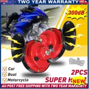 2x Super Horn 12V 300DB Super Loud Horn Motorcycle Snail Car Truck Boat Train (for: Subaru)