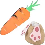BESPORTBLE 1 Set Easter Bunny Carrot Sign Decor Charming Garden Adornments for Spring Celebrations for Lawn Layouts and Photo Props Lightweight Easy to Place