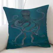 Underwater Art Giant Octopus Cushion Cover