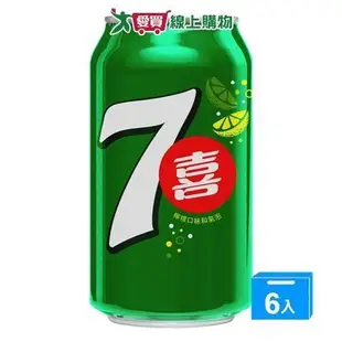 七喜汽水330ml x6入【愛買】