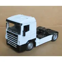 在飛比找蝦皮購物優惠-SCANIA 124L 400白色二軸拖車頭 1/43模型-