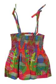 Wild At Heart Shirred Top--RUN-RGK8017