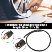 31" Car Lock Air Chuck Extension Hose for America Tire Valve No Air Release