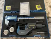 Digital caliper micrometer set Inch /Metric by Dasqua 2210-8202