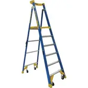 BAILEY 1.8m 170kg Fibreglass Job Station Platform Stepladder
