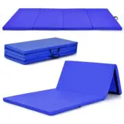 HONEY JOY Gymnastics Mat Thick Folding Panel Aerobics Exercise Gym Fitness Navy