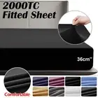 NEW 2000TC Fitted Sheet Super King/King/Queen/Double/Single Bed Ultra Soft AU