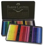 Faber-Castell Polychromos Tin Set of 60 Colored Pencils