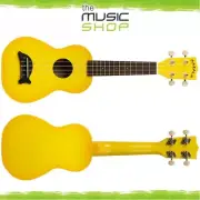 Kala Makala Yellow Burst Soprano Dolphin Ukulele with Bag - MK-SD/YLBRST