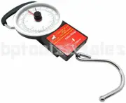 NEW Travelers 80lbs 35kg Portable Luggage Weight Scale Hook Dial w/ Tape Measure