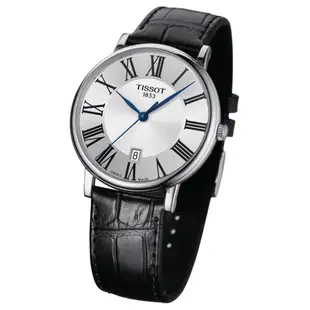 TISSOT 天梭 Carson 羅馬石英錶-40mm T1224101603300