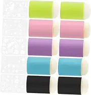 Sewroro Finger Brush Set Stamping Blending Brush Ink Blending DIY Drawing Tools Boys and Ink Pad