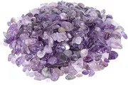 GRIRIW Natural Crystal Stones 500g Pack Degaussing Decorative Pebbles for Pots Gardens