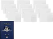 [xutong] 12 Pcs Clear Passport Cover,Australia Waterproof Transparent Protector Travel Holder Organizer Protector,for Passport,Credit & ID Cards