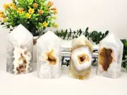 Druzy Agate Tower