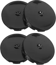 iplusmile 4pcs Center Caps for Rims: Universal Black Wheel Hub Center Caps - Plastic Car Rim Centre Covers for Enhancing Car Look Automobile Modification