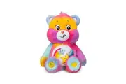 Care Bears Medium Plush Dare to Tie Dye Plushie for Ages 4+ Stuffed Animal, Super Soft and Cuddly Good for Girls and Boys, Employees, Collectors, Great Valentines Day Gift for Kids