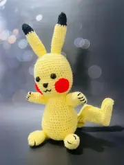 Pokemon PIKACHU plush crochet amigurumi stuffed animal handmade premium quality