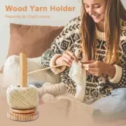 Wooden Yarn Ball Holder Thread Spool Wool Ball Knitting UK Tool Stand A7L0
