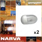 2 x Narva Interior Dome Lamps with Off / On Switch Interior Light