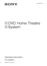 Sony HT-7200DH Home Theater System Owners Manual