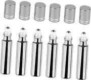 6pcs 10ml UV Rollerball Bottles with Stainless Steel Balls Refillable Perfume Bottles for Home and Travel Portable Essential Oil Containers/255