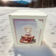 100MM Santa with Child Christmas Snow Globe Plays Santa Claus is Coming to Town